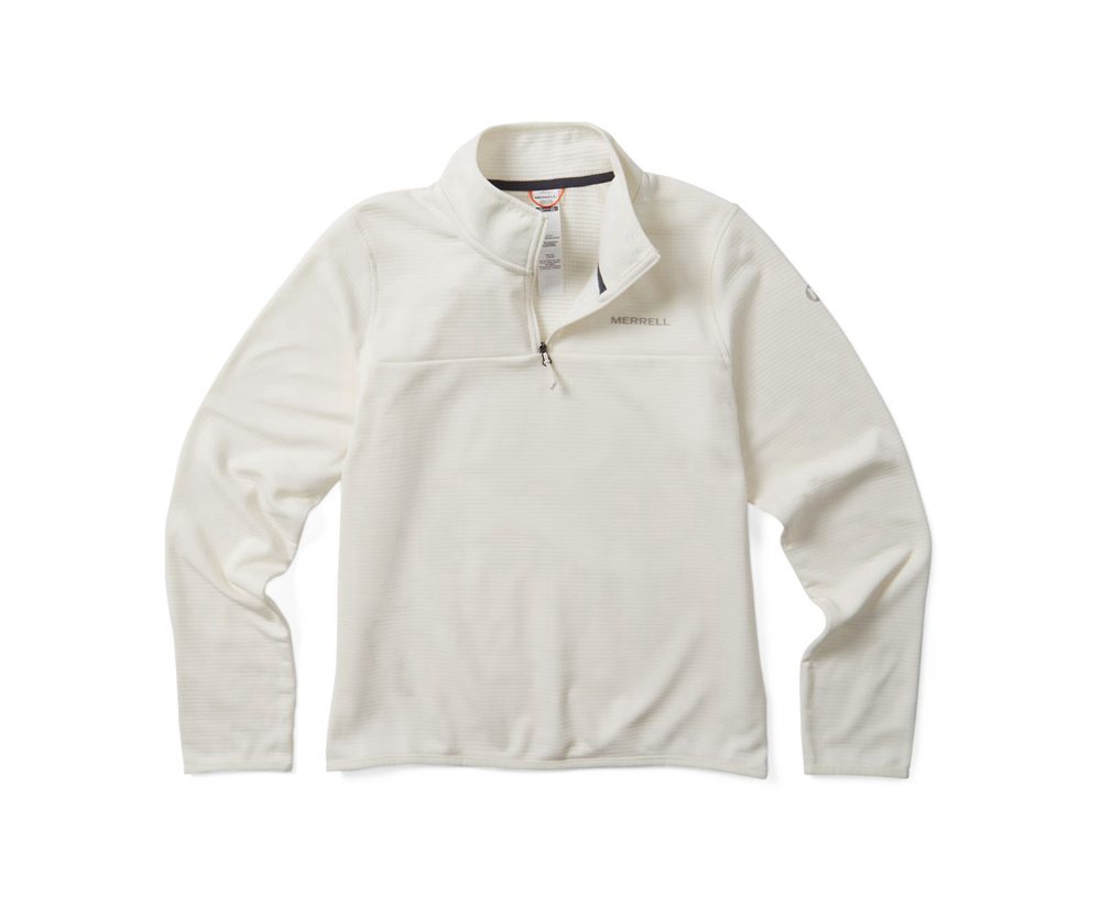Merrell Pullover White - Terrain Geotex 1/4 Zip - Womens 54IMSDJZW